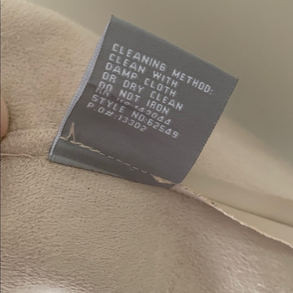 Bagatelle Faux Leather Light Pinkish/Tan Draped Jacket Size Medium - Picture 9 of 12